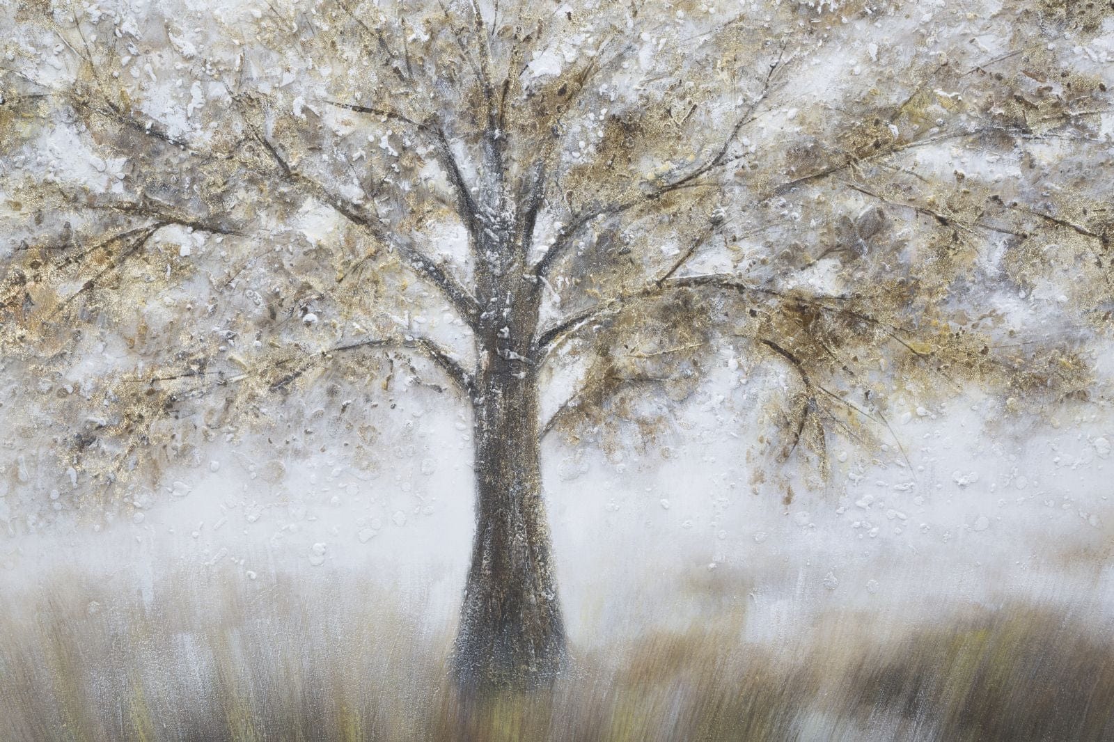 Mauro Ferretti Dipinto Su Tela Tree Dark -B- cm 140x3,8x70