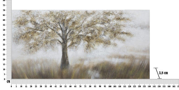 Mauro Ferretti Dipinto Su Tela Tree Dark -B- cm 140x3,8x70