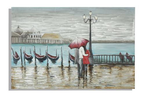 Mauro Ferretti Dipinto Su Tela Venice cm 120x3,7x80