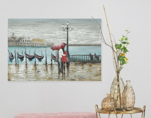Mauro Ferretti Dipinto Su Tela Venice cm 120x3,7x80