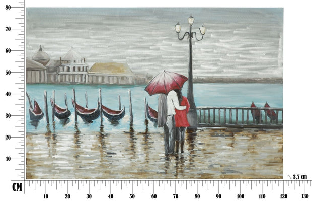 Mauro Ferretti Dipinto Su Tela Venice cm 120x3,7x80