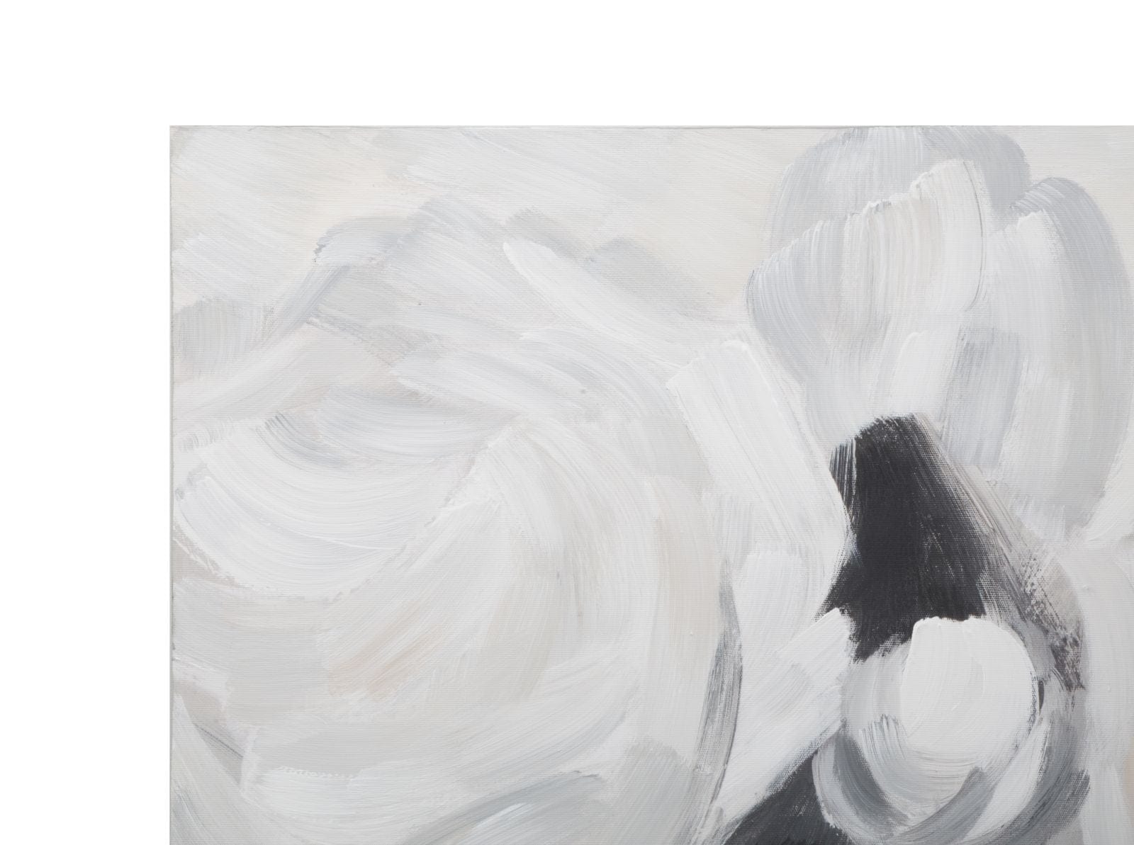 Mauro Ferretti Dipinto Su Tela White Flower -A- cm 90x3,7x90