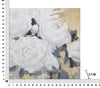Mauro Ferretti Dipinto Su Tela White Flower -A- cm 90x3,7x90