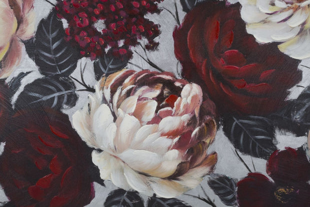 Mauro Ferretti Dipinto Su Tela White/Red Flower Lightback cm 150x3,8x76