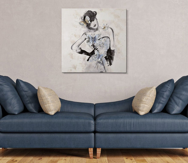 Mauro Ferretti Dipinto Woman -B- cm 80x2,8x80