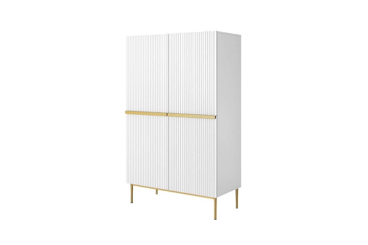 Dispensa con 2 ante e 2 cassetti Nicole 100-2D2SZ Oro (5)