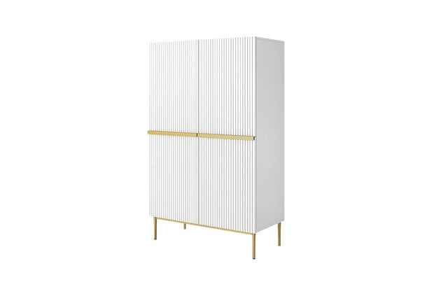 Dispensa con 2 ante e 2 cassetti Nicole 100-2D2SZ Oro (5)