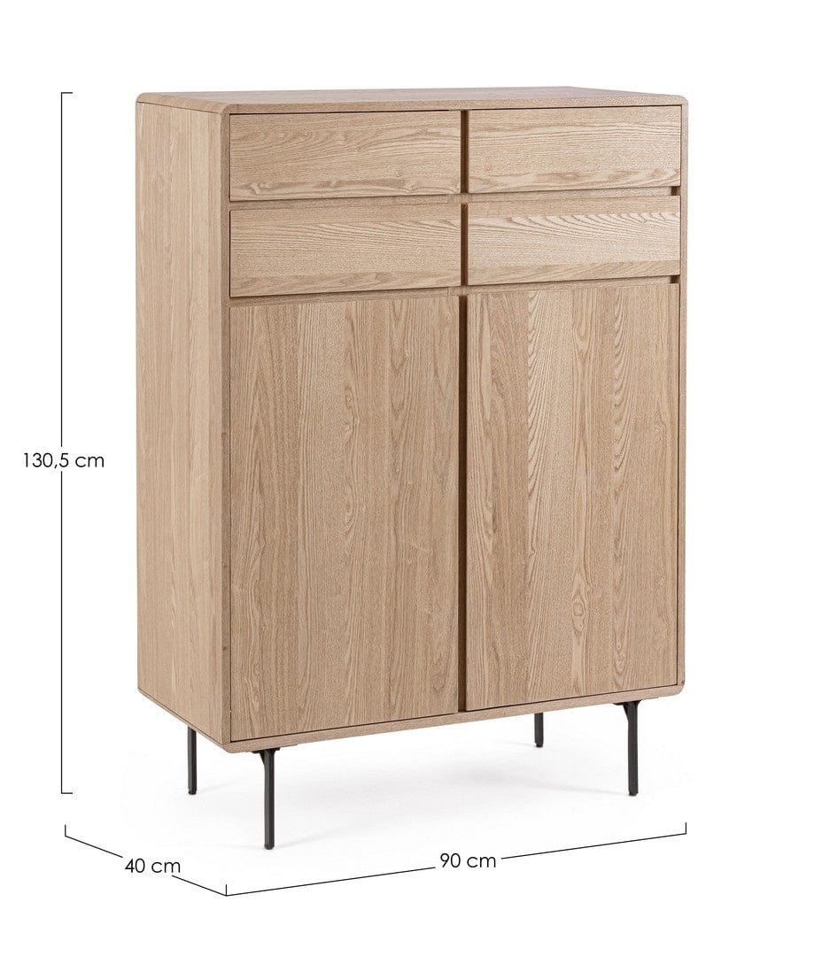 Bizzotto Dispensa con 2 ante Widald High Naturale