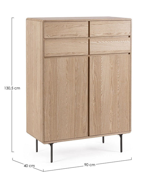Bizzotto Dispensa con 2 ante Widald High Naturale