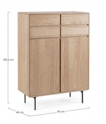 Bizzotto Dispensa con 2 ante Widald High Naturale