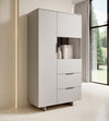 Halmar Dispensa con 2 cassetti e 2 ante Alma Beige