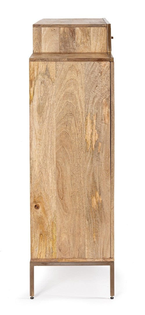 Bizzotto Dispensa con 2 cassetti e 2 ante Jaidev High Naturale