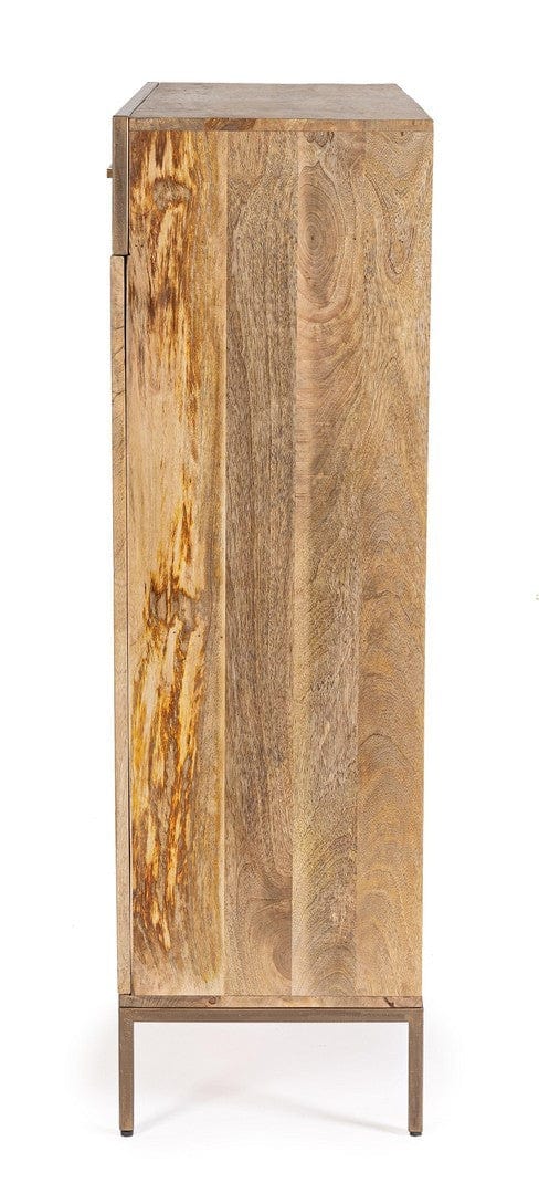Bizzotto Dispensa con 2 cassetti e 2 ante Jaidev High Naturale
