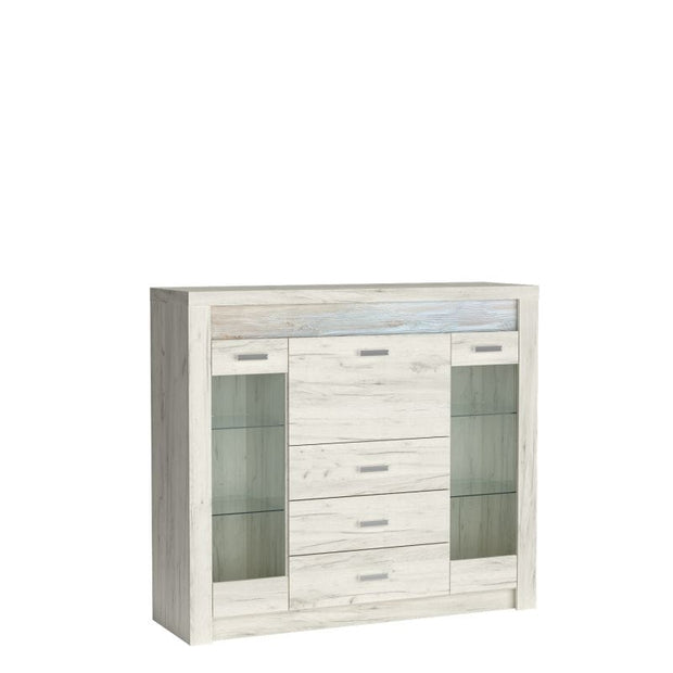 Halmar Dispensa con 3 cassetti e 3 ante Indianapolis Beige