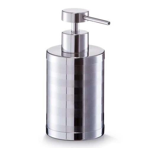 Zeller Distributore di sapone in acciaio inox, Ø 7xH15,5 cm