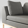 Customform Divano 2 posti in tessuto Ambient Wood Grigio