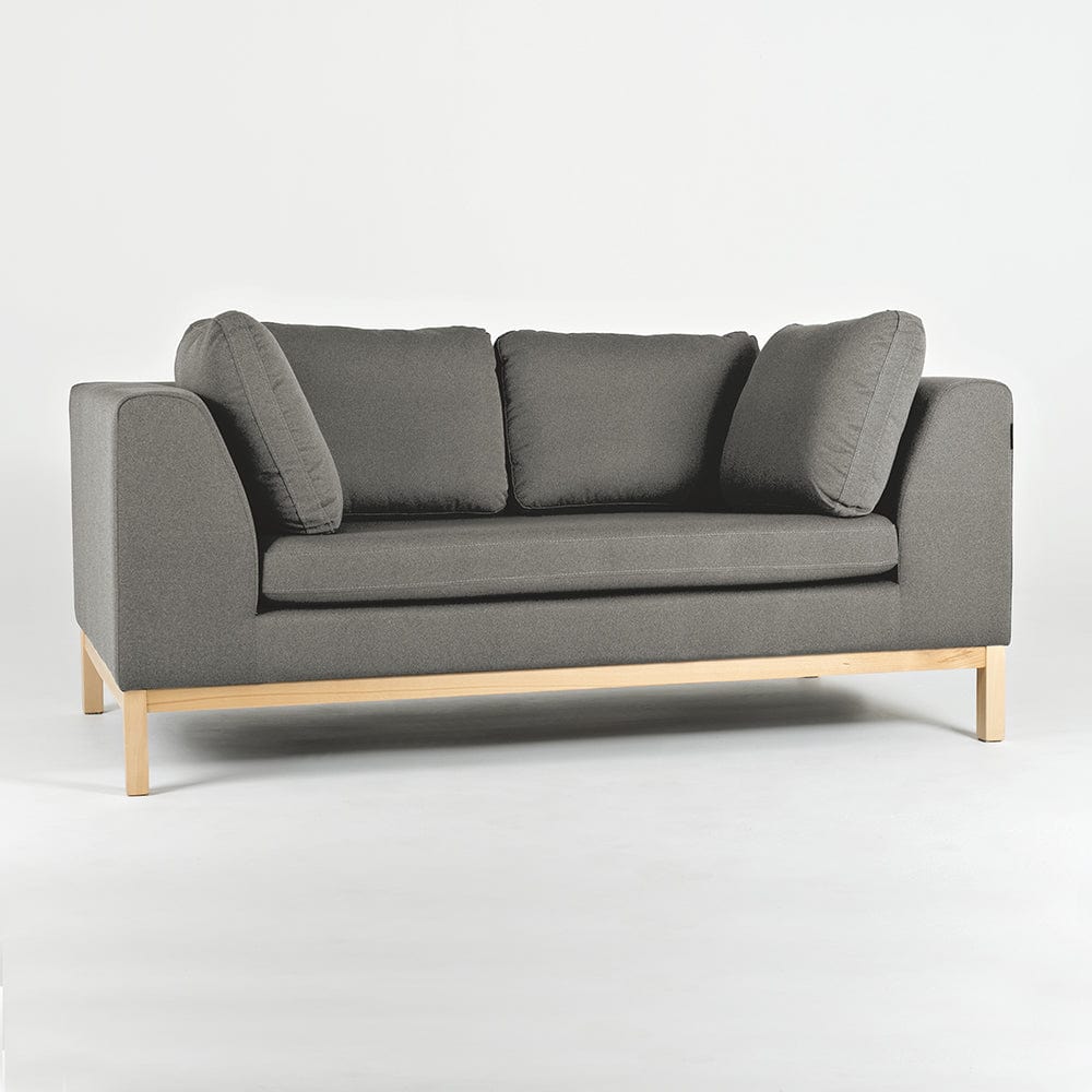 Customform Divano 2 posti in tessuto Ambient Wood Grigio