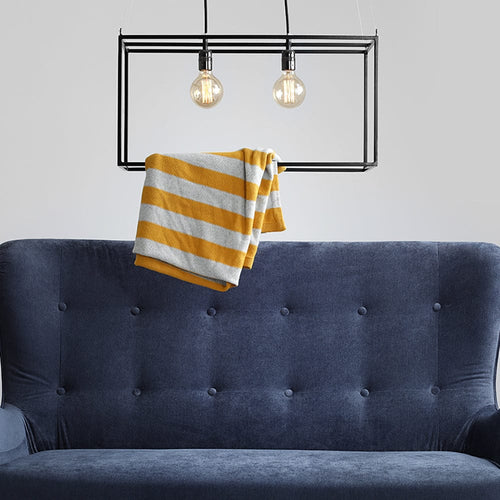 Customform Divano 2 posti in tessuto Cozyboy Blu