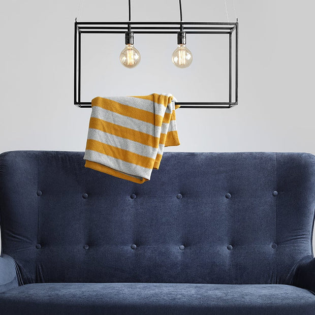 Customform Divano 2 posti in tessuto Cozyboy Blu