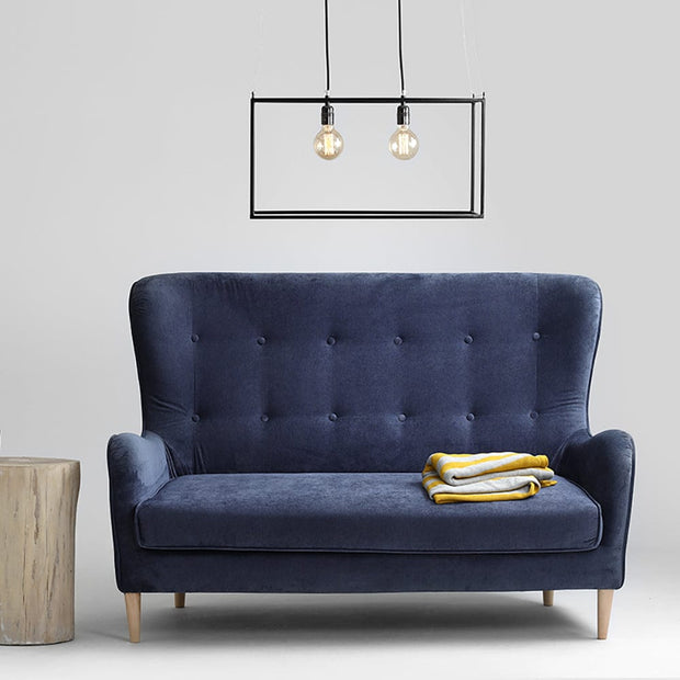 Customform Divano 2 posti in tessuto Cozyboy Blu