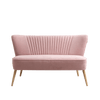 Customform Divano 2 posti in tessuto Harry Rosa