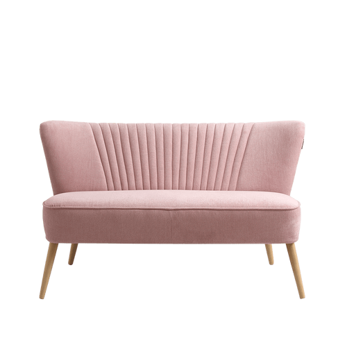 Customform Divano 2 posti in tessuto Harry Rosa