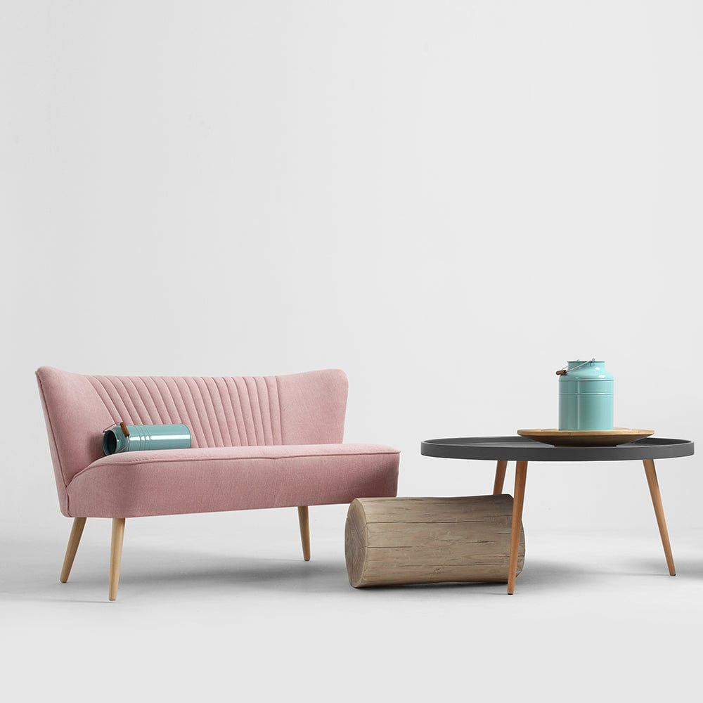 Customform Divano 2 posti in tessuto Harry Rosa