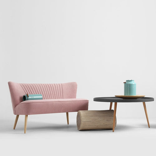 Customform Divano 2 posti in tessuto Harry Rosa