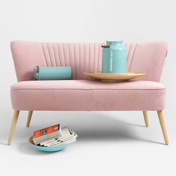 Customform Divano 2 posti in tessuto Harry Rosa