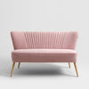 Customform Divano 2 posti in tessuto Harry Rosa