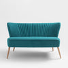 Customform Divano 2 posti in tessuto Harry Turchese