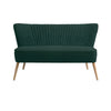 Customform Divano 2 posti in tessuto Harry Verde