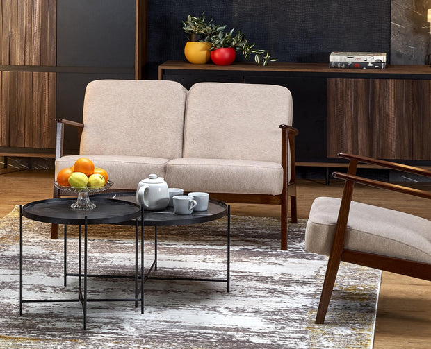 Halmar Divano 2 posti in tessuto Milano 2S Beige