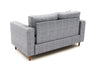 Asir Divano 2 posti in tessuto Step Grigio