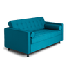 Customform Divano 2 posti in tessuto Topic Blu