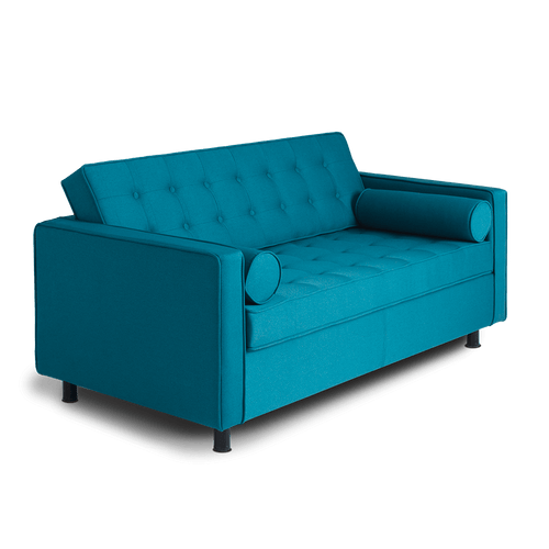 Customform Divano 2 posti in tessuto Topic Blu