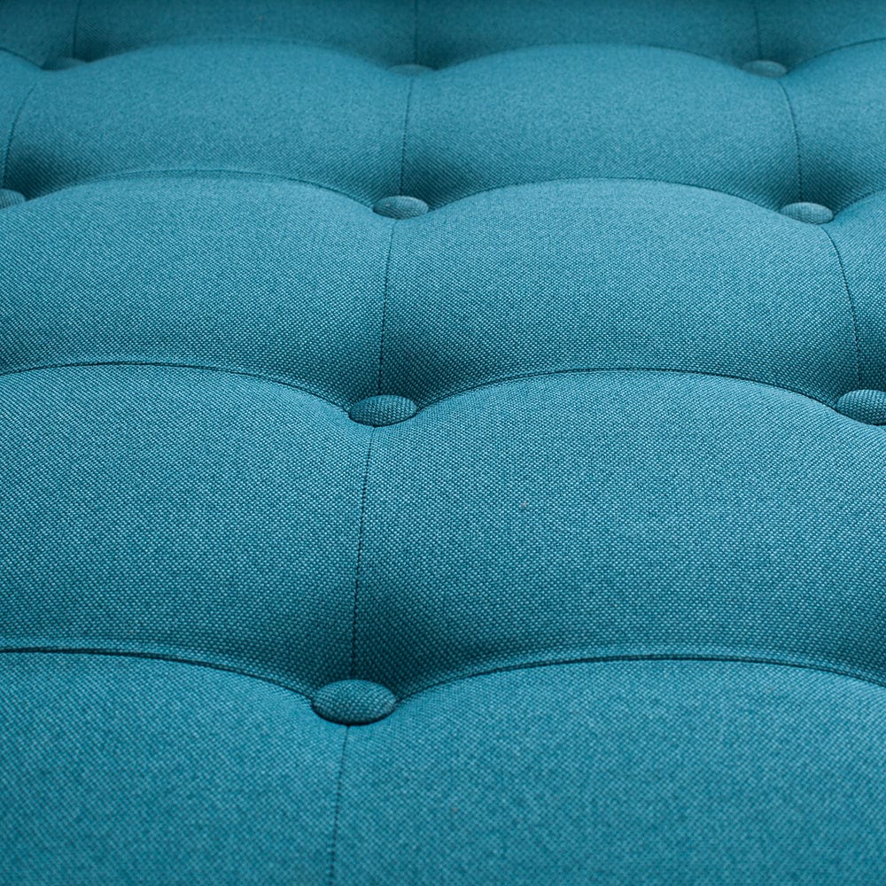 Customform Divano 2 posti in tessuto Topic Blu
