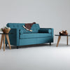 Customform Divano 2 posti in tessuto Topic Blu