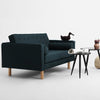 Customform Divano 2 posti in tessuto Topic Wood Olio