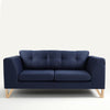 Customform Divano 2 posti in tessuto Willy Blu