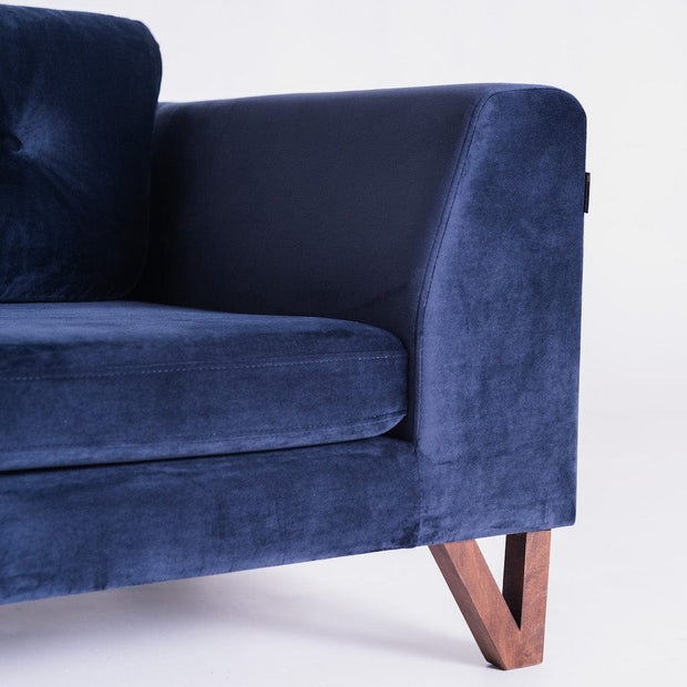 Customform Divano 2 posti in tessuto Willy Violetto