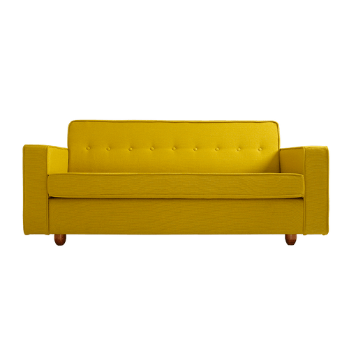 Customform Divano 2 posti in tessuto Zugo Giallo