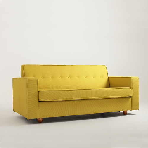 Customform Divano 2 posti in tessuto Zugo Giallo