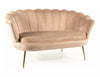 Signal Divano 2 posti in velluto Camellia 2 Beige