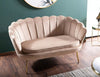 Signal Divano 2 posti in velluto Camellia 2 Beige