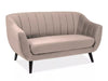 Signal Divano 2 posti in velluto Elite 2 Beige
