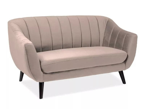 Signal Divano 2 posti in velluto Elite 2 Beige