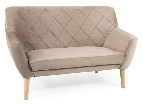 Signal Divano 2 posti in velluto Kier 2 Beige