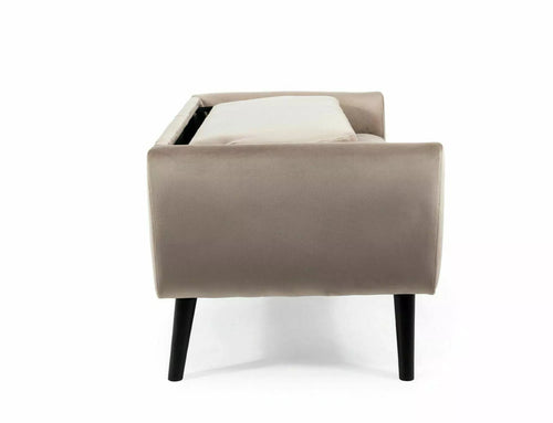 Signal Divano 2 posti in velluto Mena Beige
