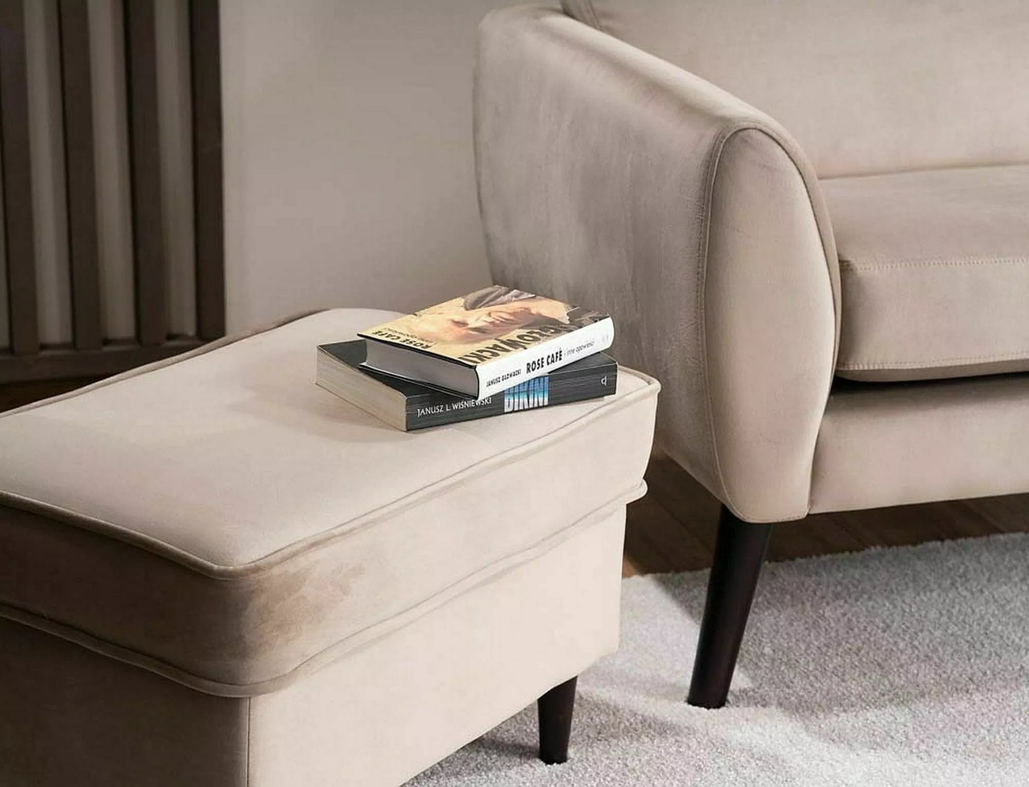 Signal Divano 2 posti in velluto Mena Beige